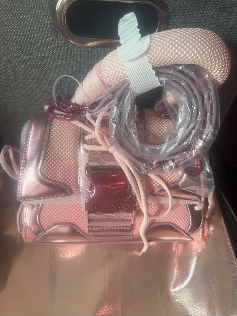 Pink Metallic Women’s Crossbody Bag Steve 
Madden